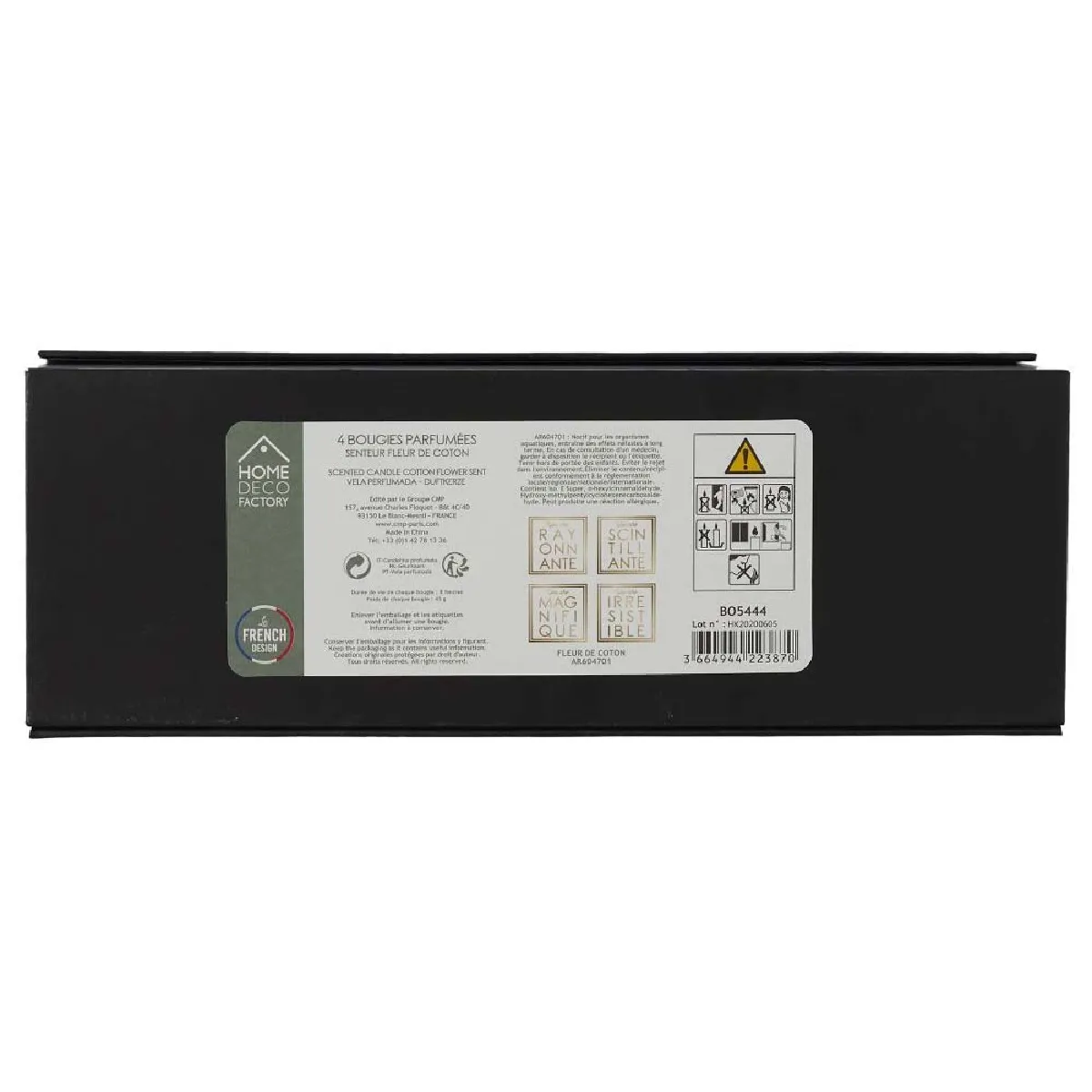 The Home Deco Factory Coffret de 4 Bougies Fleur de Coton - You Are