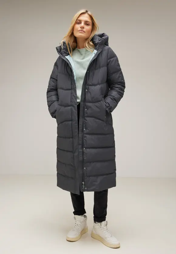 Teflon Winter-Steppmantel - Black