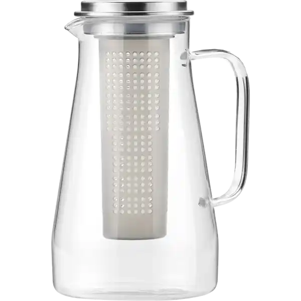 Glaskaraffe mit Infuser, 1 Liter