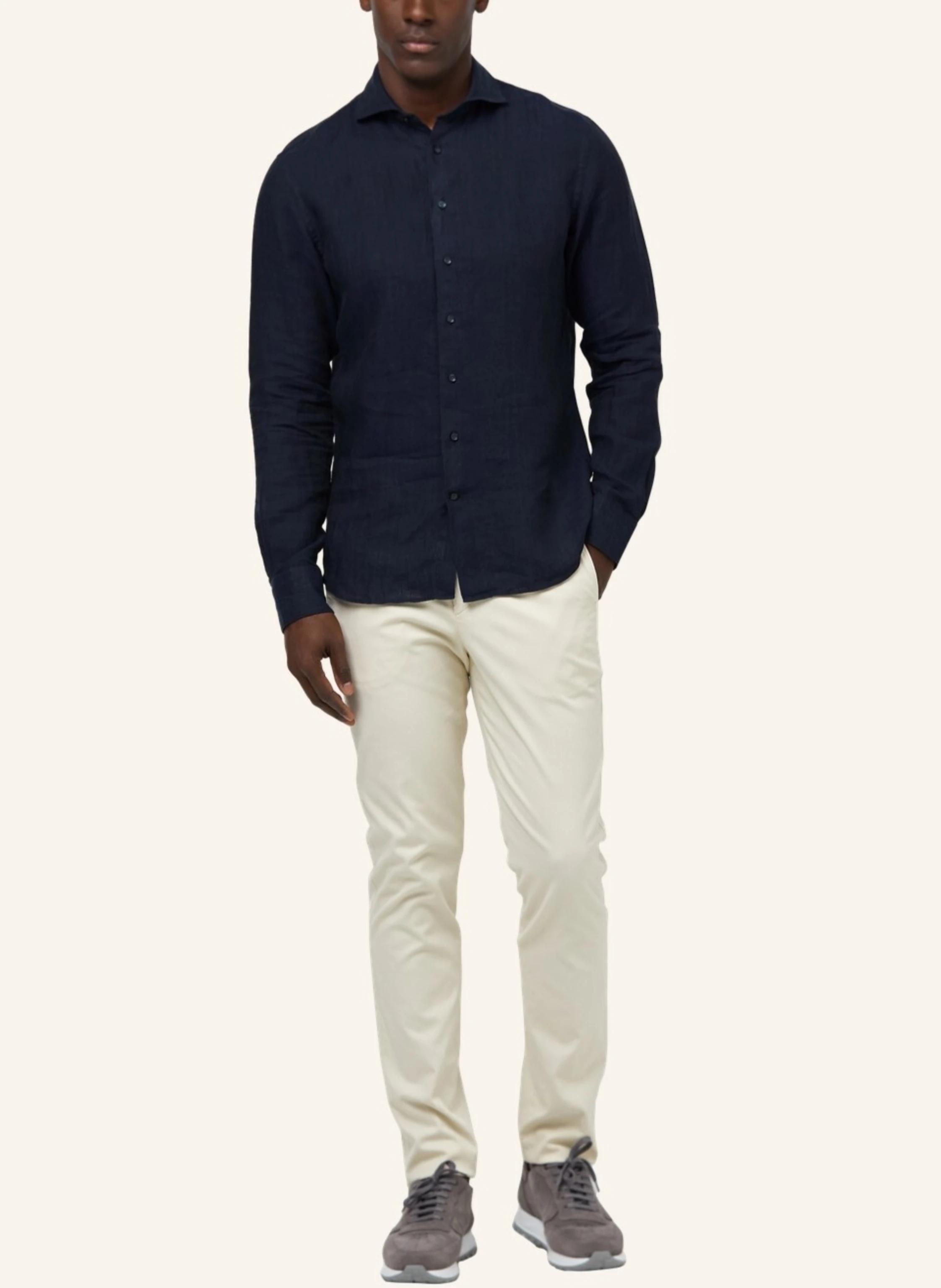 PROFUOMO Leinenhemd Slim Fit