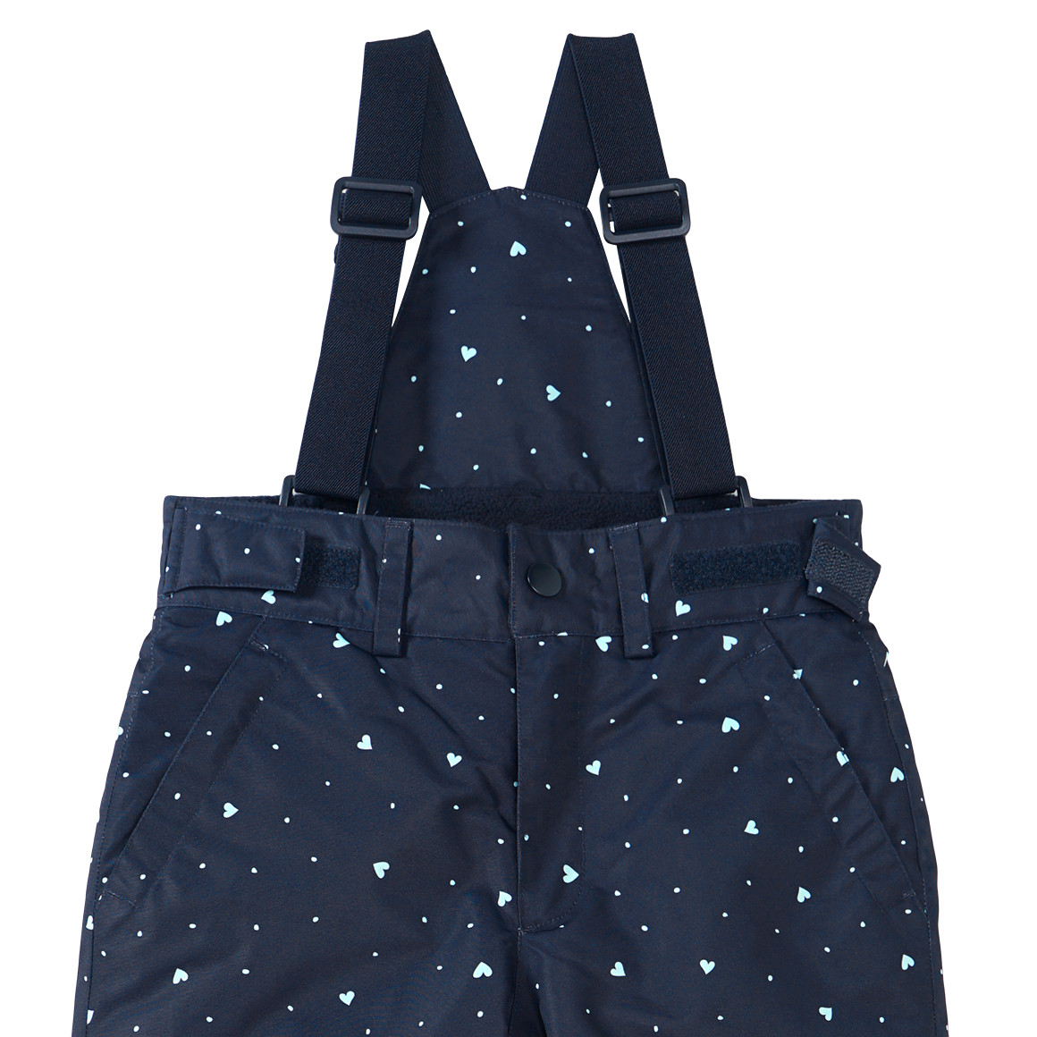 Topolino Mädchen Schneehose mit Herzchen-Allover dunkelblau