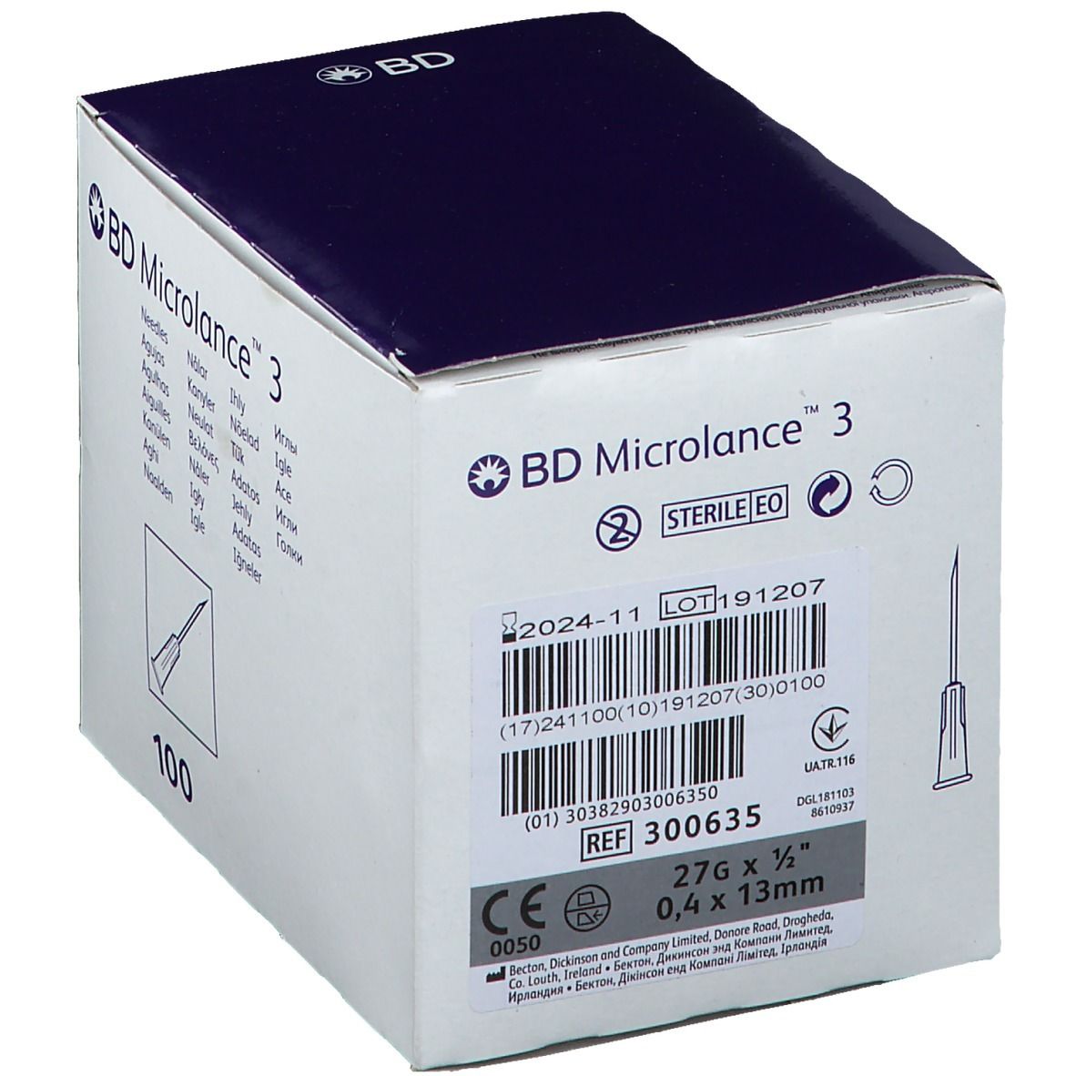 BD Microlance 3 Sonderkanülen 27 G 1/2  0,4 x 13 mm
