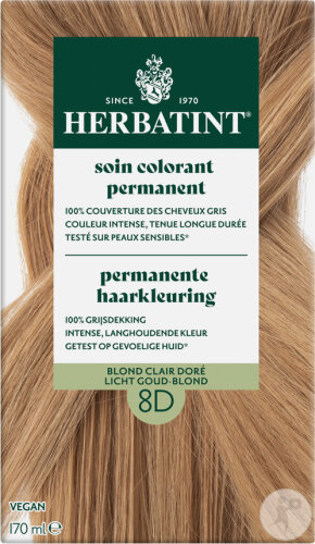 Herbatint Soin Colorant Permanent 8D Blond Clair Doré 1 Kit