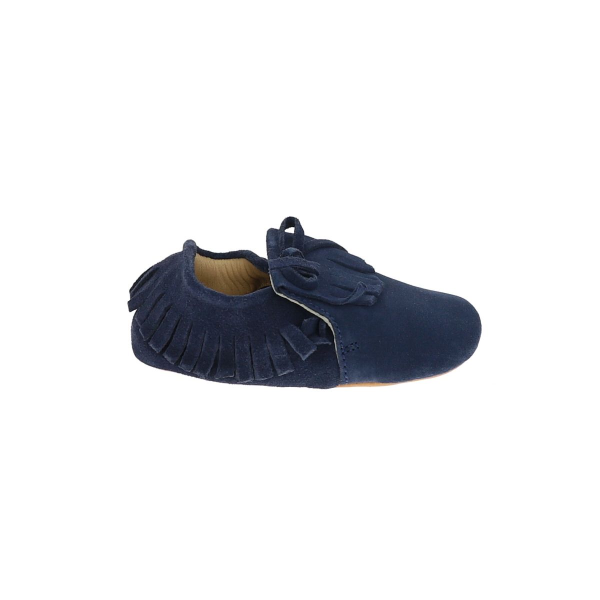 Chaussons bébé Frangette bleu