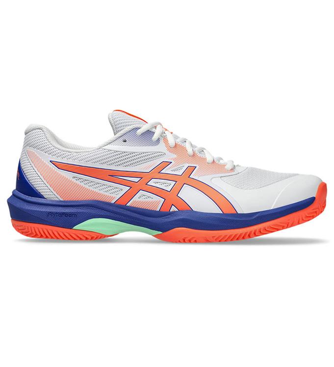 ASICS GAME FF PADEL 1041A493-100 WHITE-VIVID-CORAL