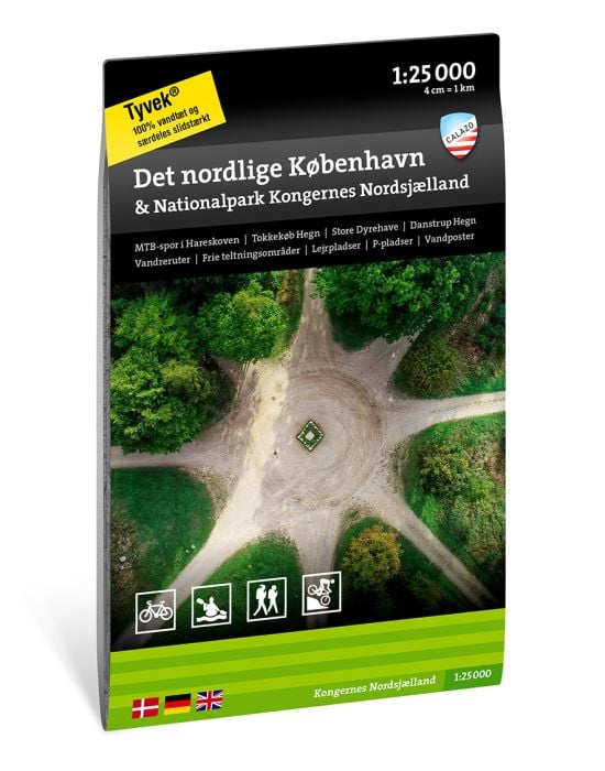 Det nordlige København & Nationalpark Kongernes Nordsjælland kort