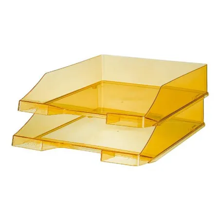 HAN Standardbriefkorb C4 , Polystyrol (PS), gelb-transparent