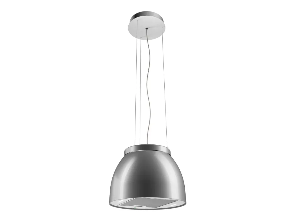 EICO Link-2 Luna Aluminum - Hætte - frithængende - bredde: 45 cm - dybde: 45 cm - recirculation - med intern motor - grå