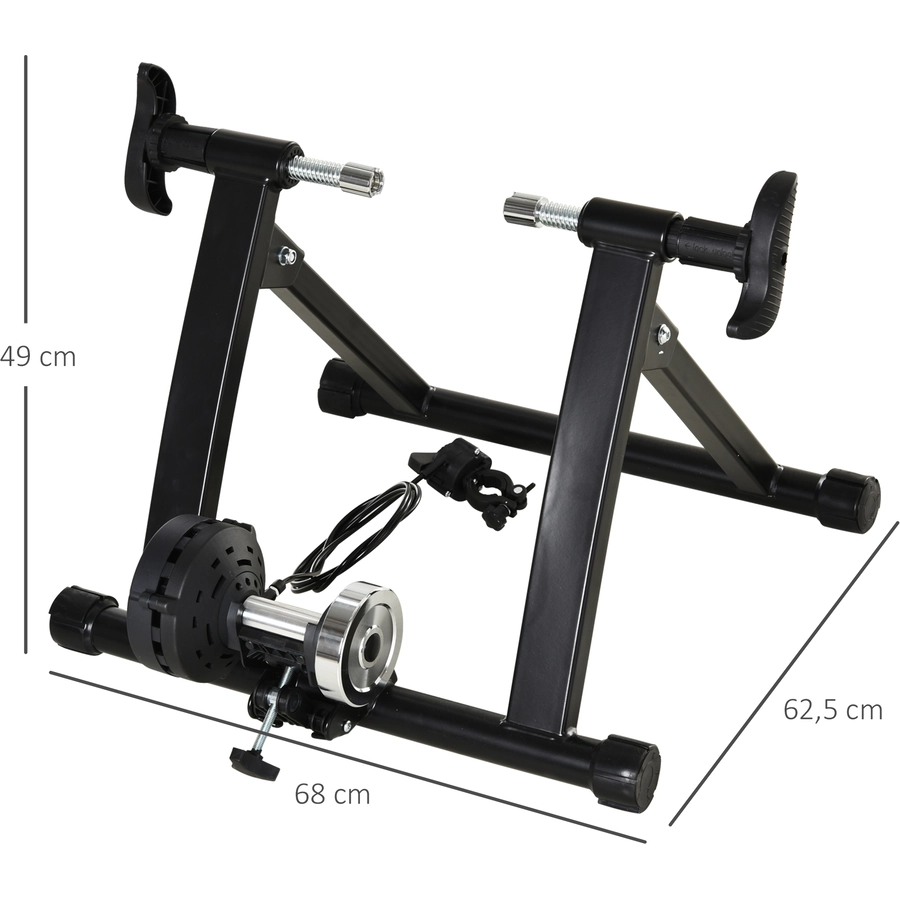 HOMCOM Rollentrainer klappbar schwarz