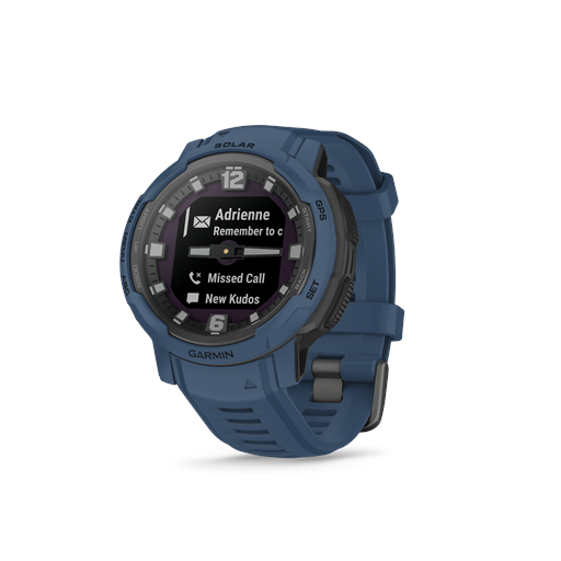 Garmin Instinct Crossover 010-02730-02 Solar Hybrid-Smartwatch, Tidal Blue, 45 mm