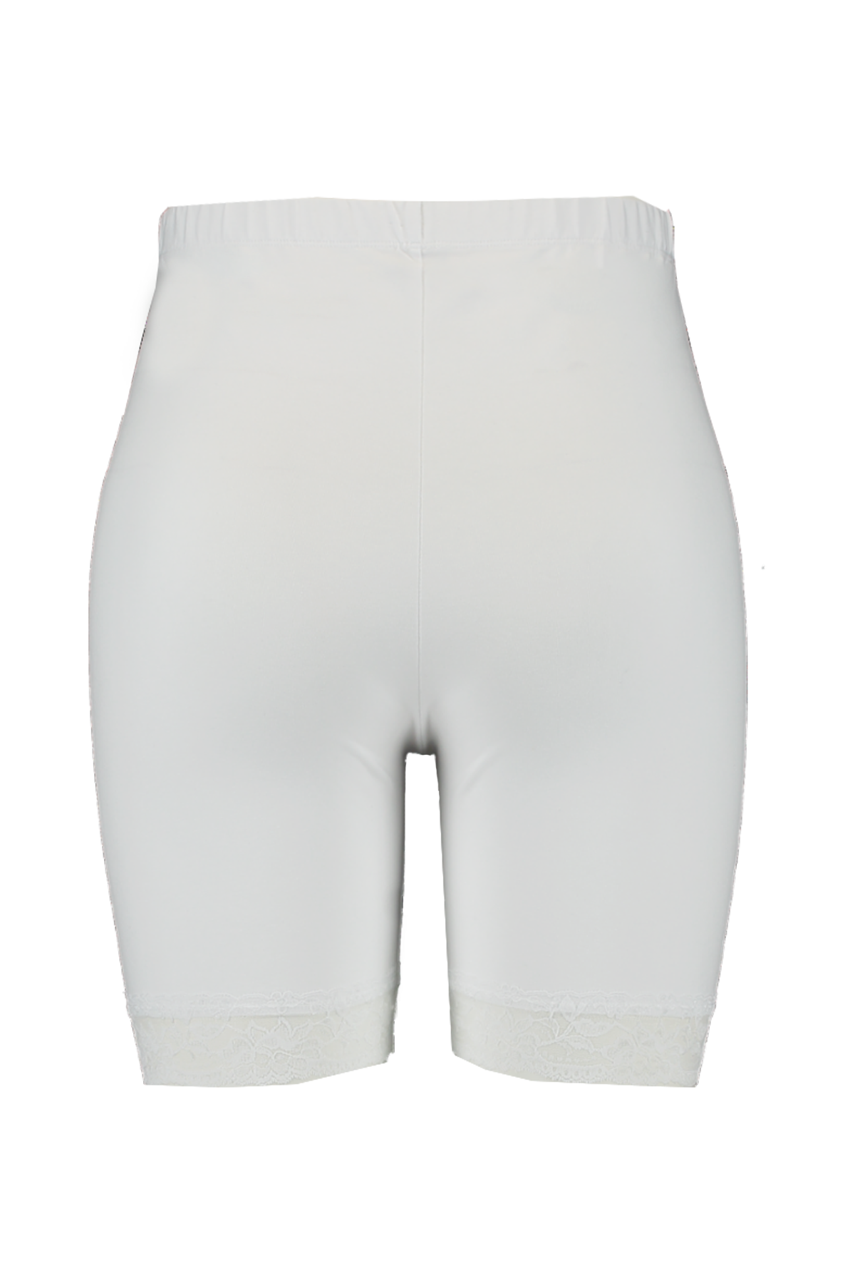 Korte legging met kant Wit