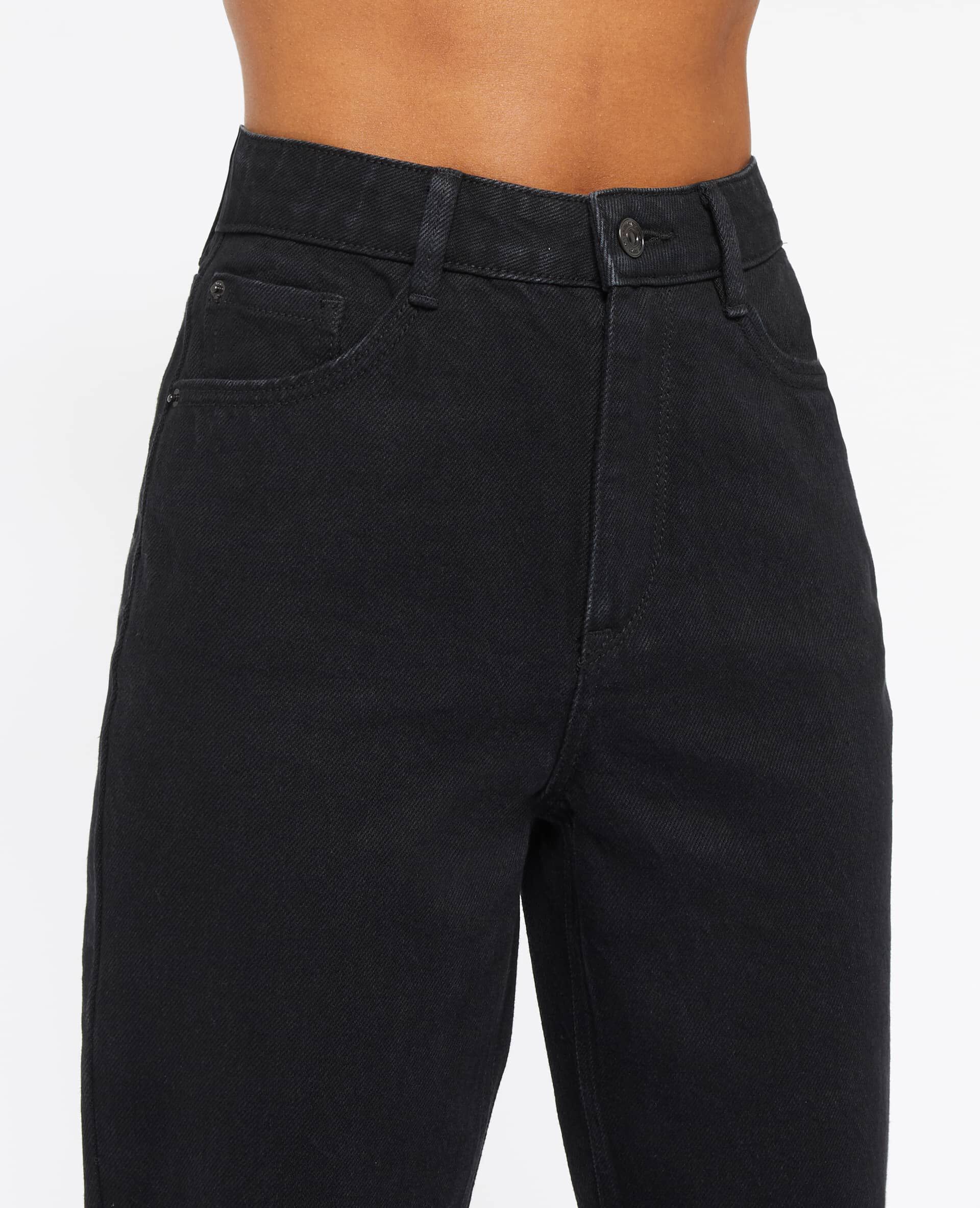 Jean mom taille haute - Noir