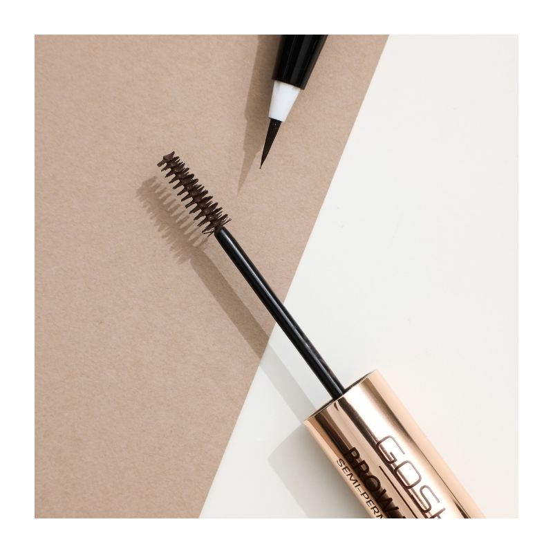 Stylo liner + Gel Teinture Sourcils Semi Permanent Brow Tint 002 Dark Brown Gosh 2,9g