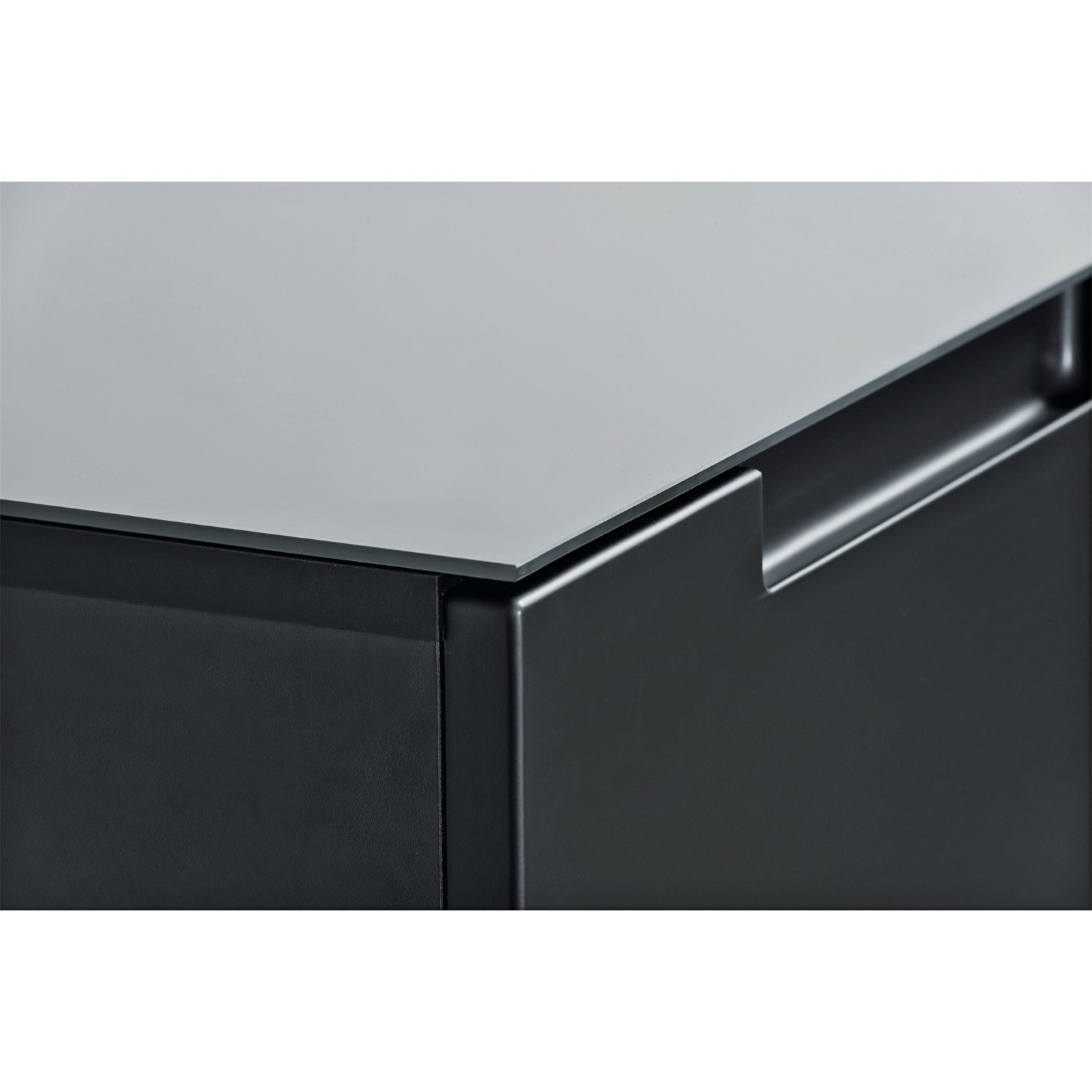 Schuhschrank Mailand Dekor anthrazit 135 x 120 x 34 cm