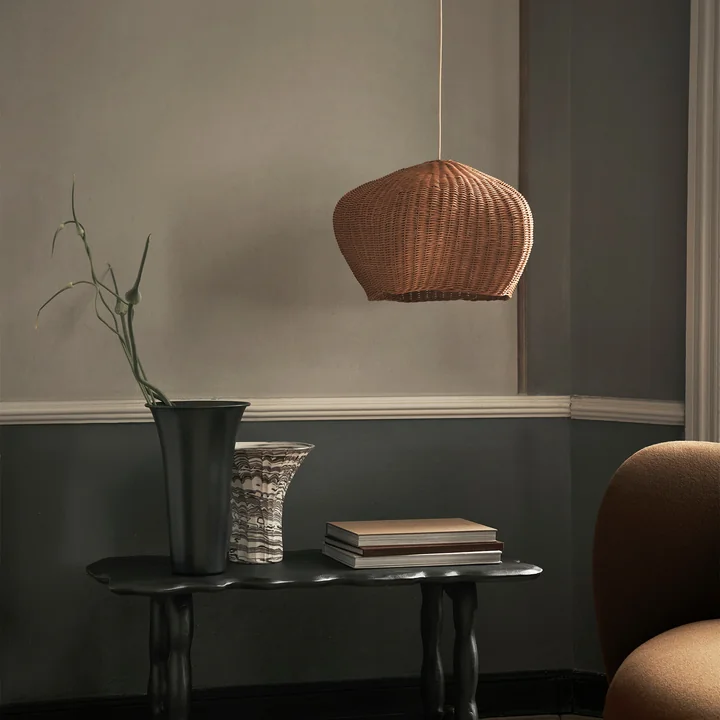 Ferm Living - Drape Lampenschirm S, Rattan natur