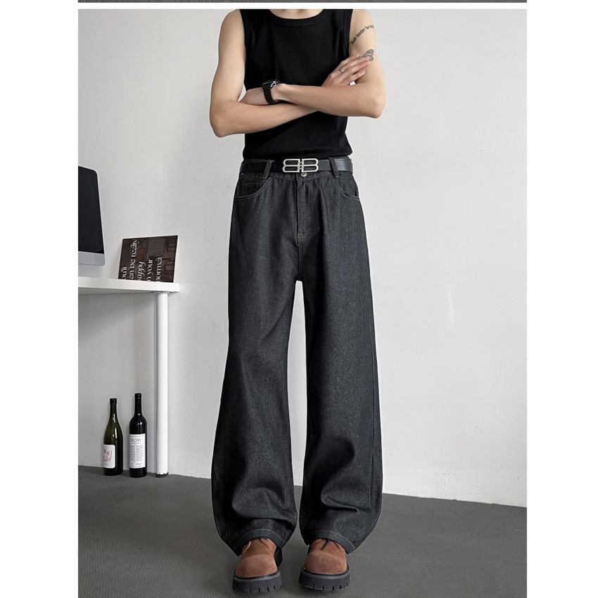 Plummie - Mid Rise Wide Leg Jeans