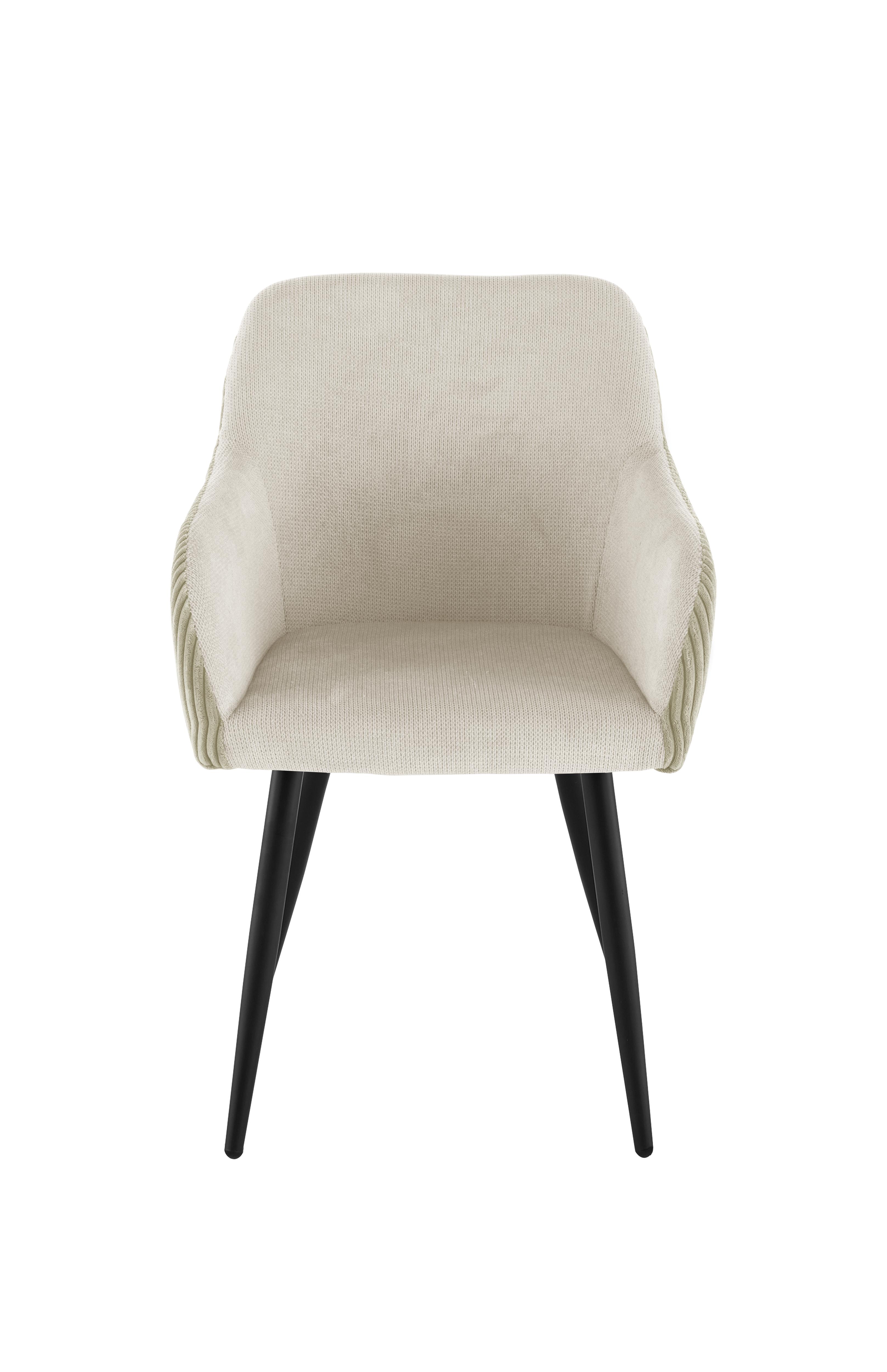 BETTY FAUTEUIL BEIGE BI MATIERE