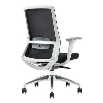 Fauteuil de bureau POLAR - accoudoirs réglables - appuie-tête en option - noir