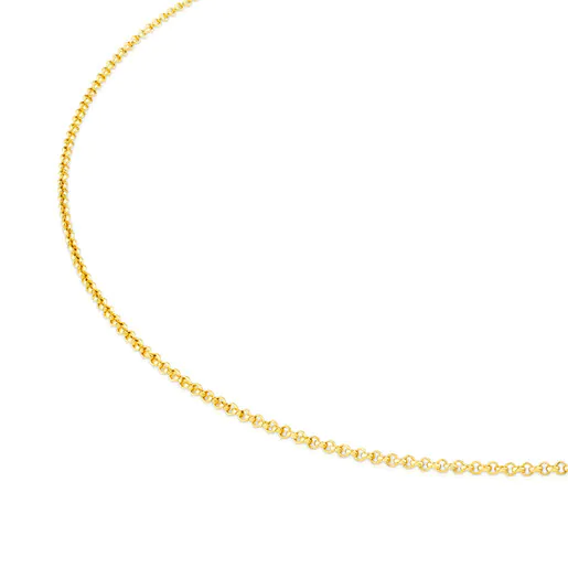 Gargantilha TOUS Chain com banho de ouro 18k sobre prata.