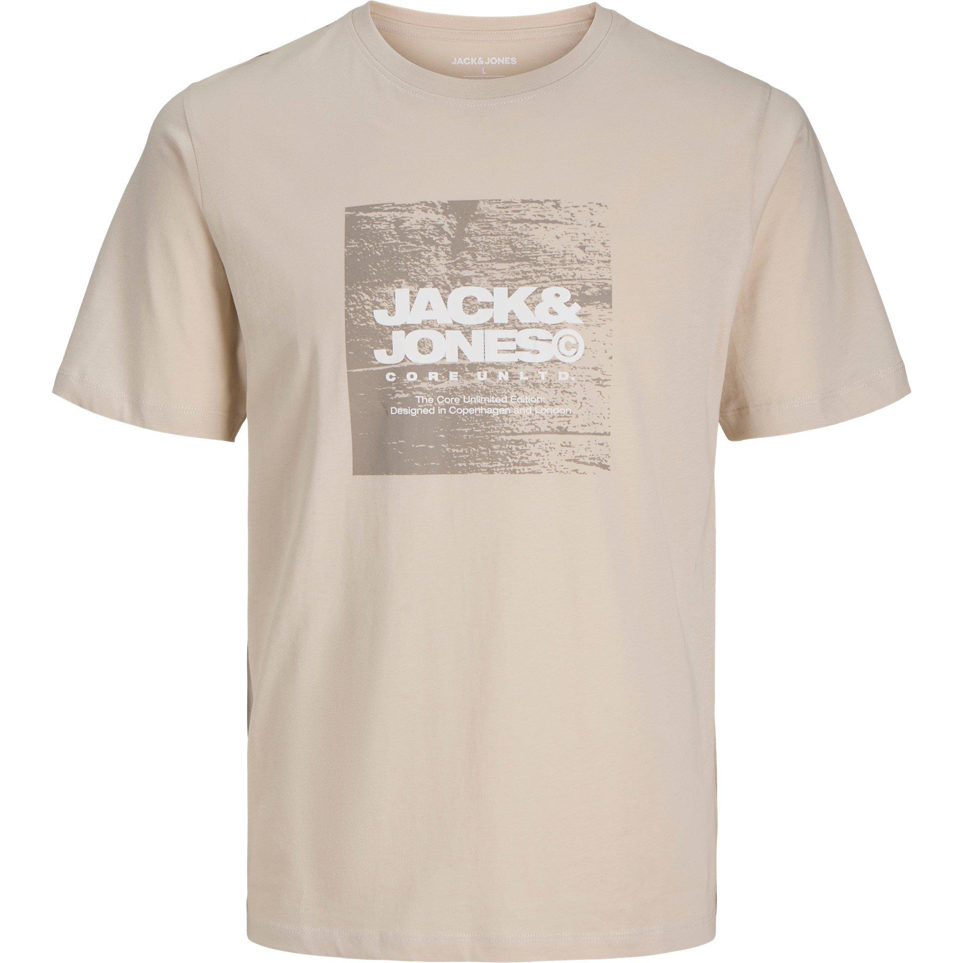 Jack and Jones 5 Pack Short Sleeve T Shirt Mens