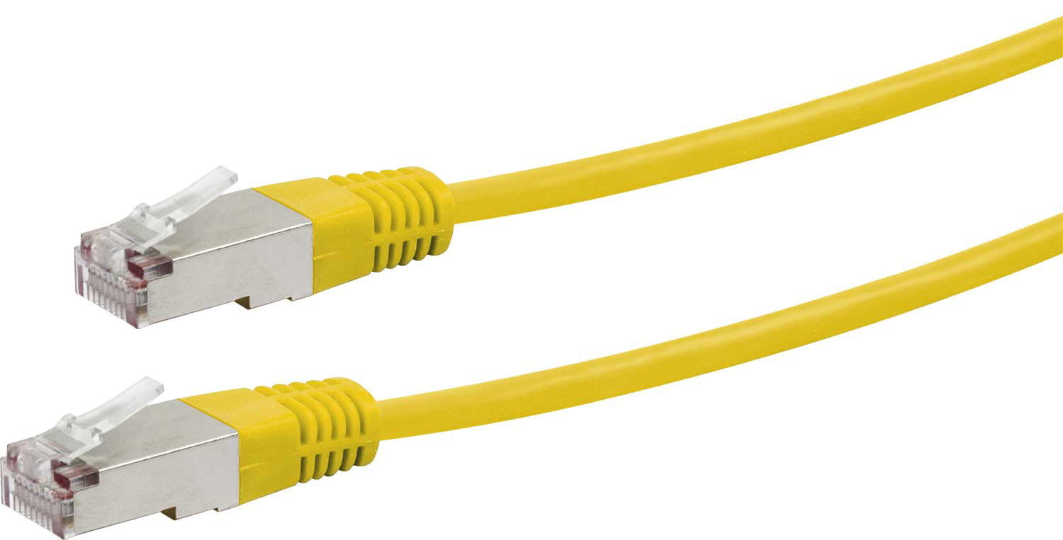 Schwaiger CKY1222 Cat5e 2 meter gele newerkkabel
