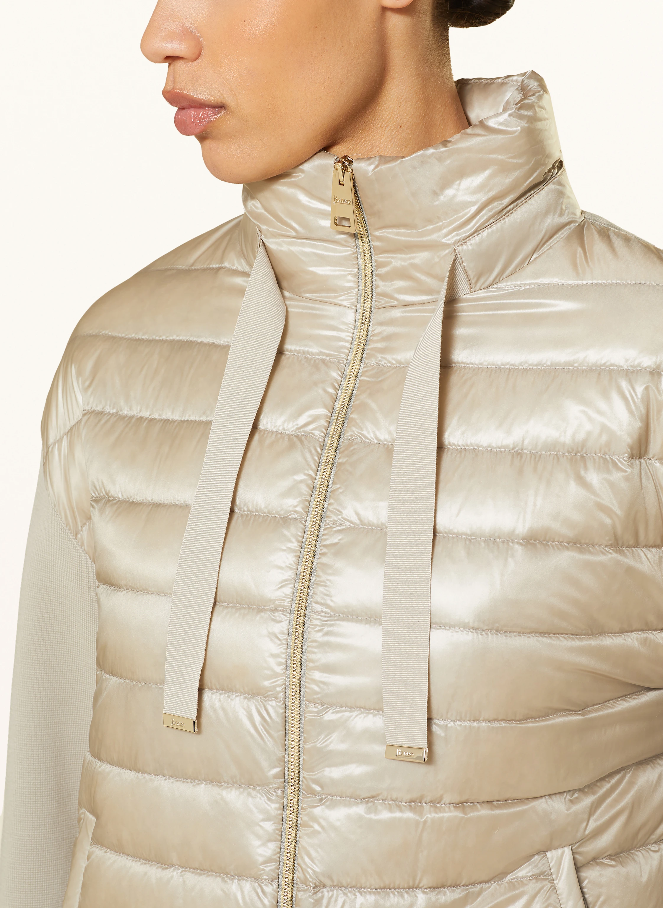HERNO Daunenjacke im Materialmix