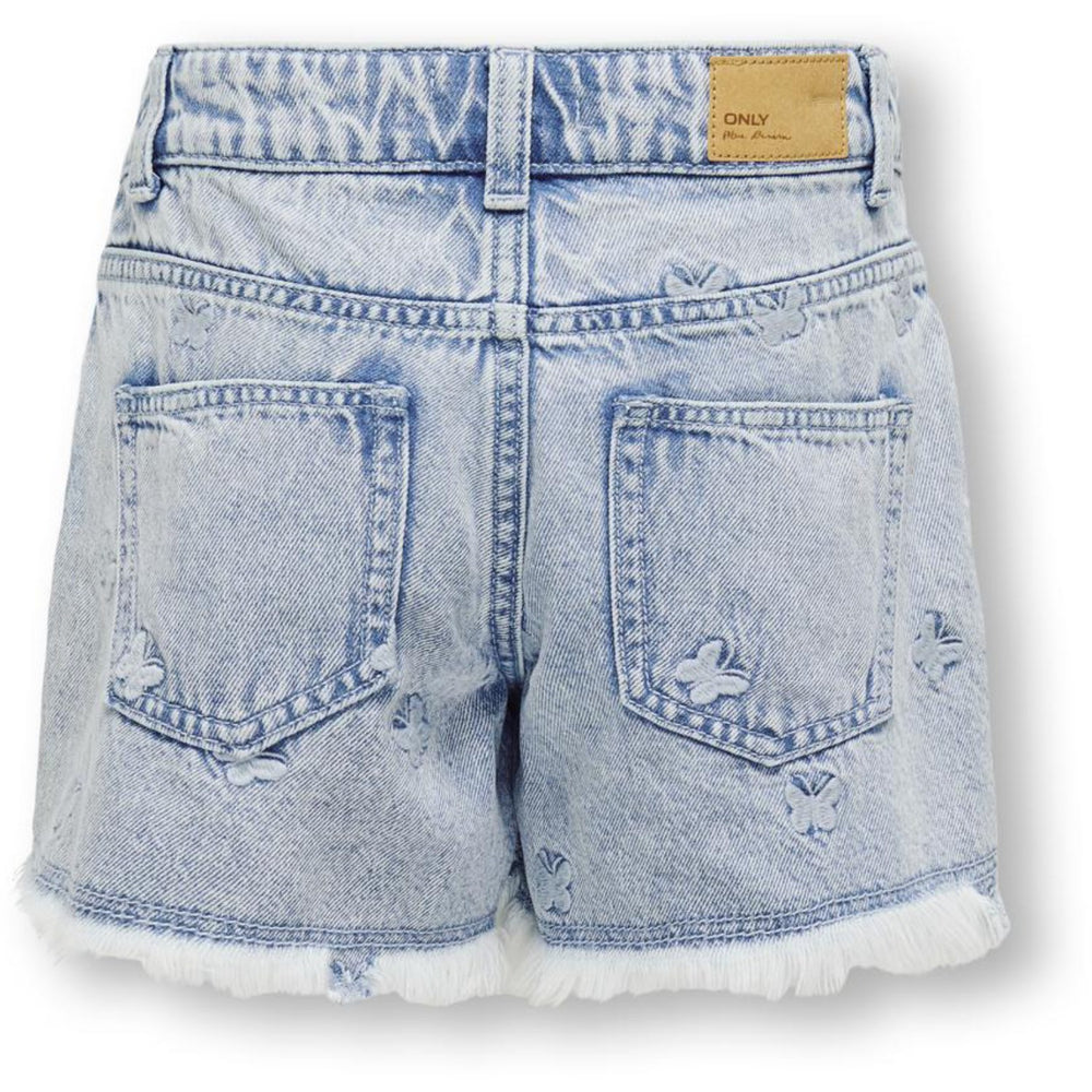 Køb kids ONLY Light Blue Denim Butterfly Robyn Butterfly Shorts Denim