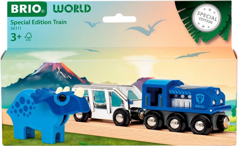 BRIO - Special Edition Trein - Zilver - Blauw - 3 Delen