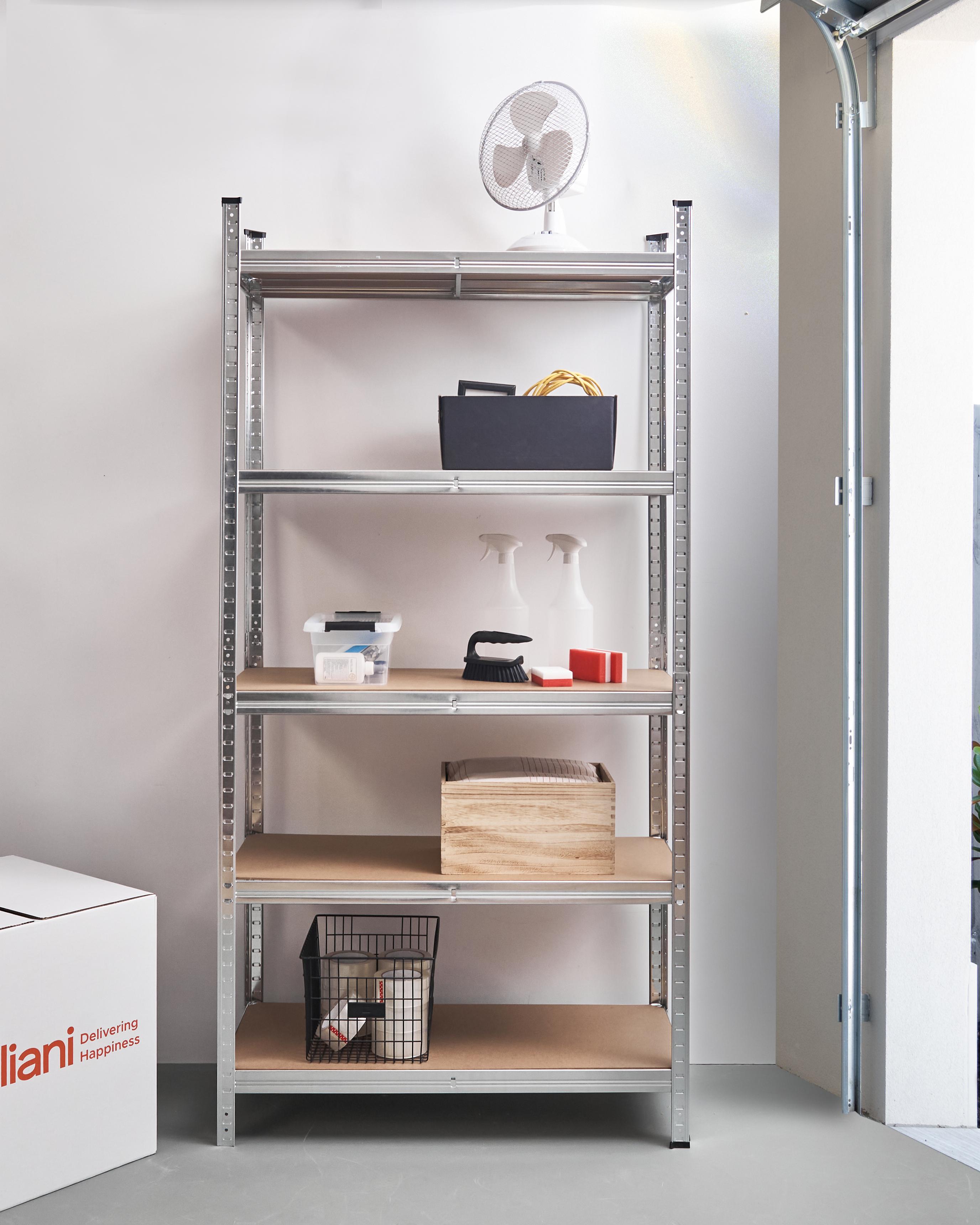 Set van 2 garagerekken XITTA Metaal 90 cm 40 cm Zilver