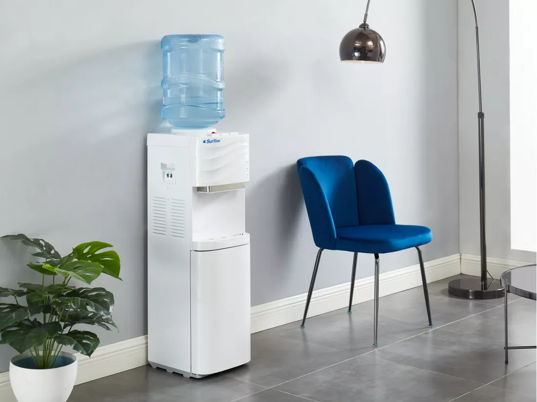 Fontaine à eau bonbonne - eau froide/chaude - 11 /18L - Blanc - FORTEX
