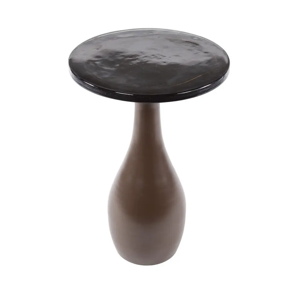 Hoyz Collection - Bijzettafel Eclipse Druppel M - Koper Antiek Finish