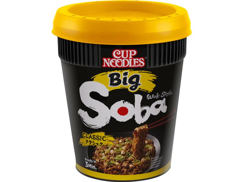 Nissin Food Soba Big Cup Classic 113 g Instant-Weizennudeln mit Yakisoba-Würzsauce