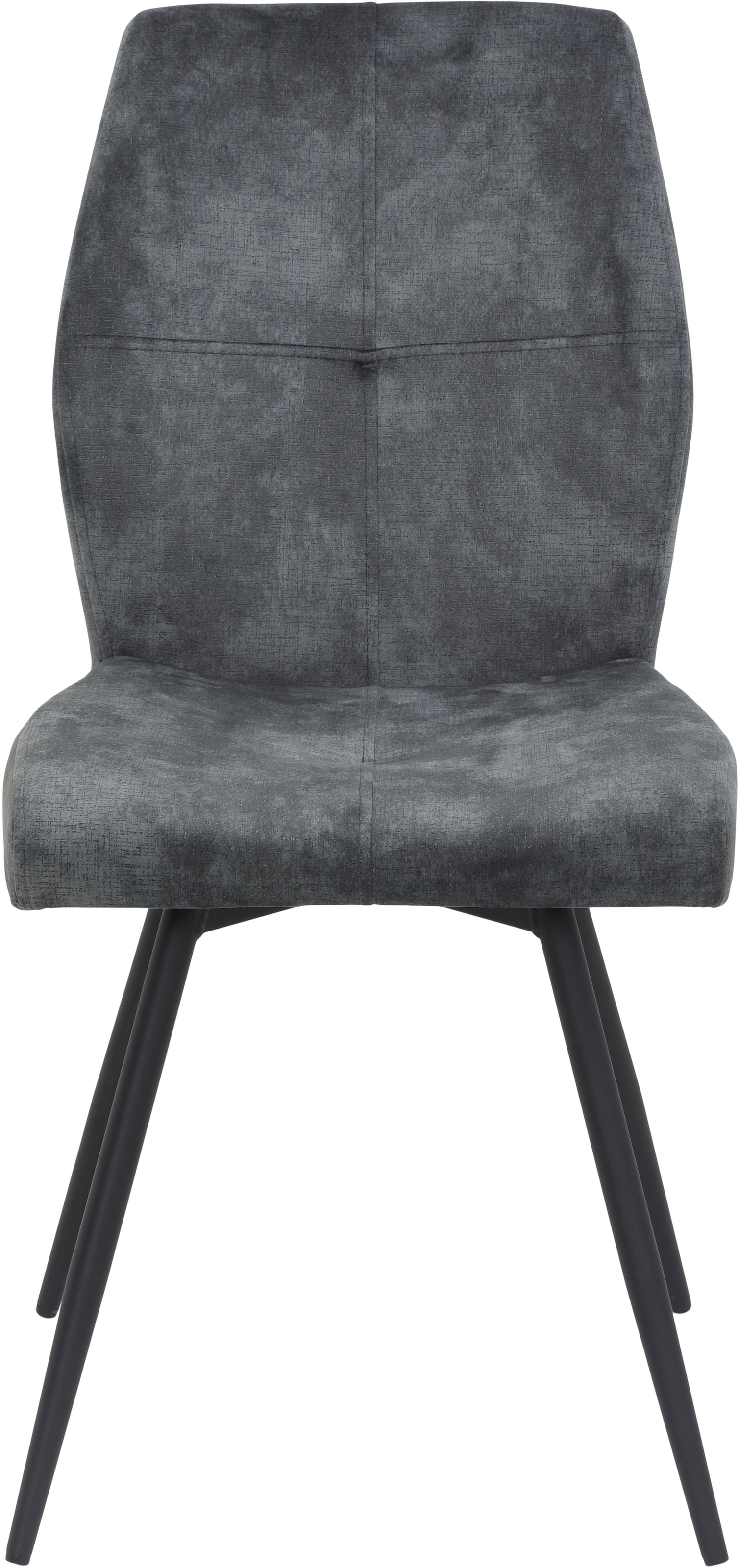 HELA 4-Fussstuhl »ALLY« (Set) 2 Stk.4-Fuss, 360° drehbar, gepolstert, Vintage Velvet mit Steppnähten