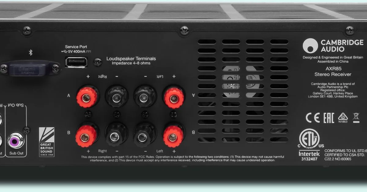 Cambridge Audio AX R85 Amplis hi-fi stéréo