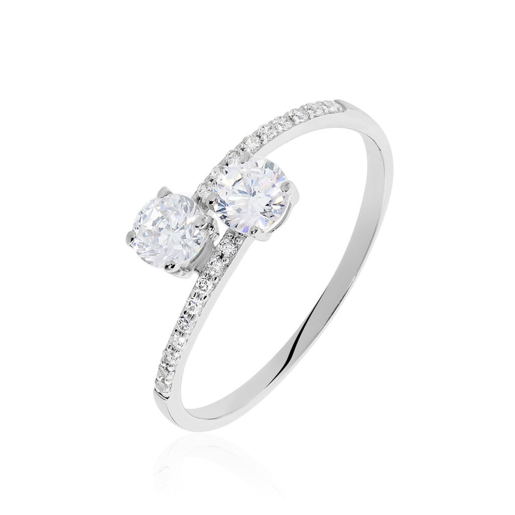 Bague Arista Or Blanc Oxyde De Zirconium