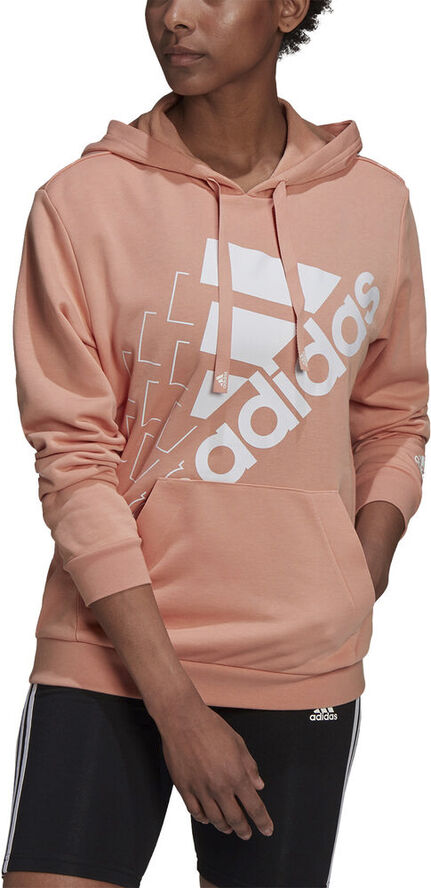 adidas Brand Love Slanted Logo Relaxed hættetrøje Pink