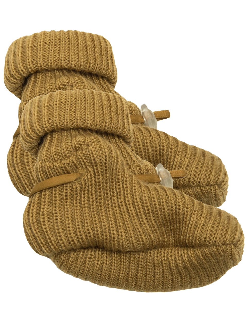 Baby-Schuhe 4005 - WOOL RIB in curry