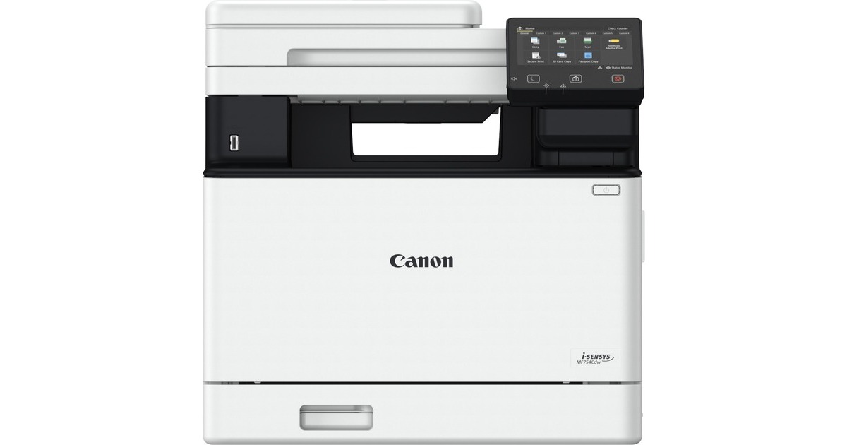 Canoni-Sensys MF754cdw all-in-one kleurenlaserprinter met faxfunctie  (Grijs/zwart, Scannen, Kopiëren, Faxen, LAN, Wi-Fi)
