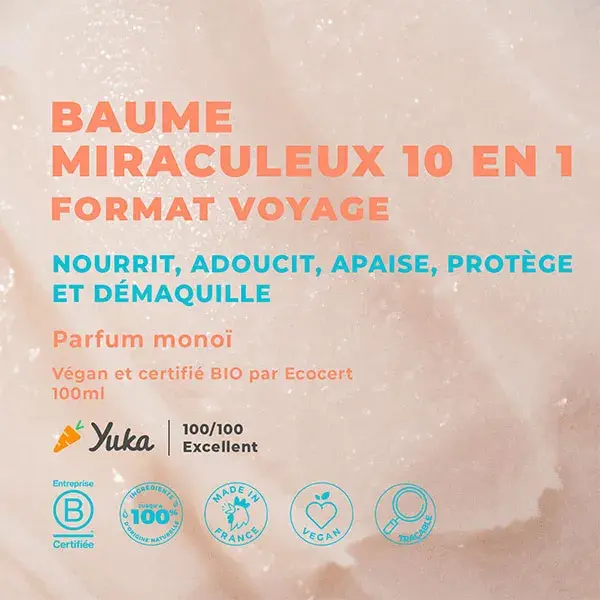Bálsamo Energético Milagroso de Frutas 10 em 1 Monoi - Tamanho Viagem 38g