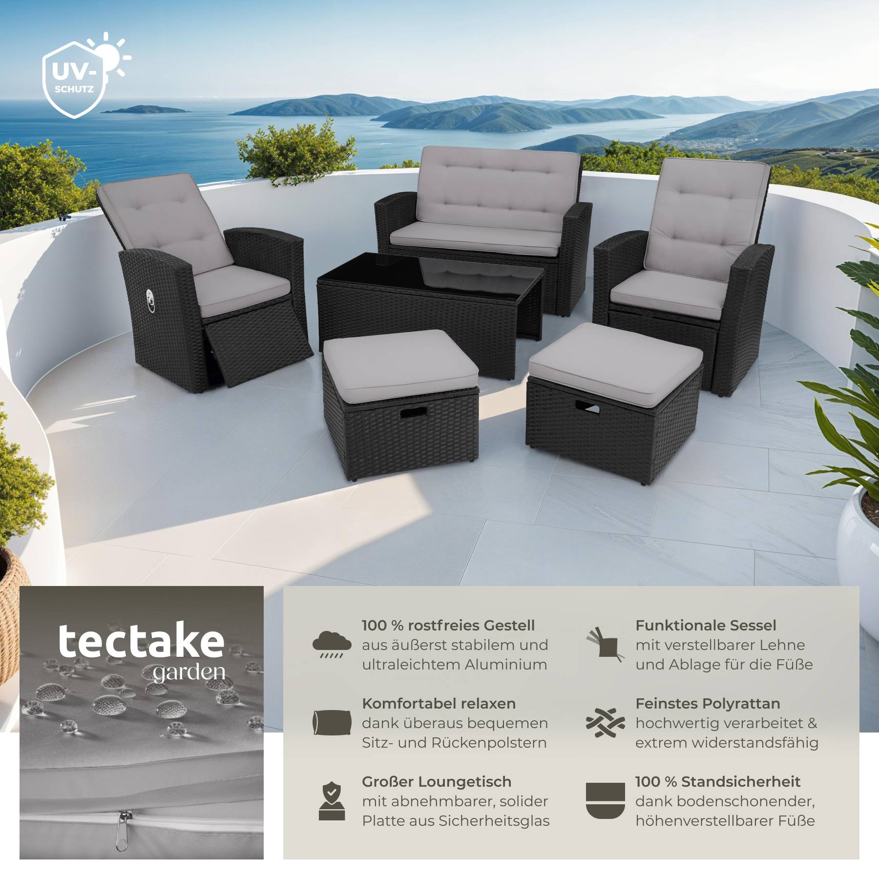 Rattan Lounge Bari