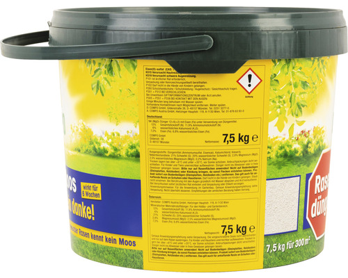 COMPO Moss-No-Thanks Gazonmeststof Mosbestrijder 7,5 kg voor 300 m²