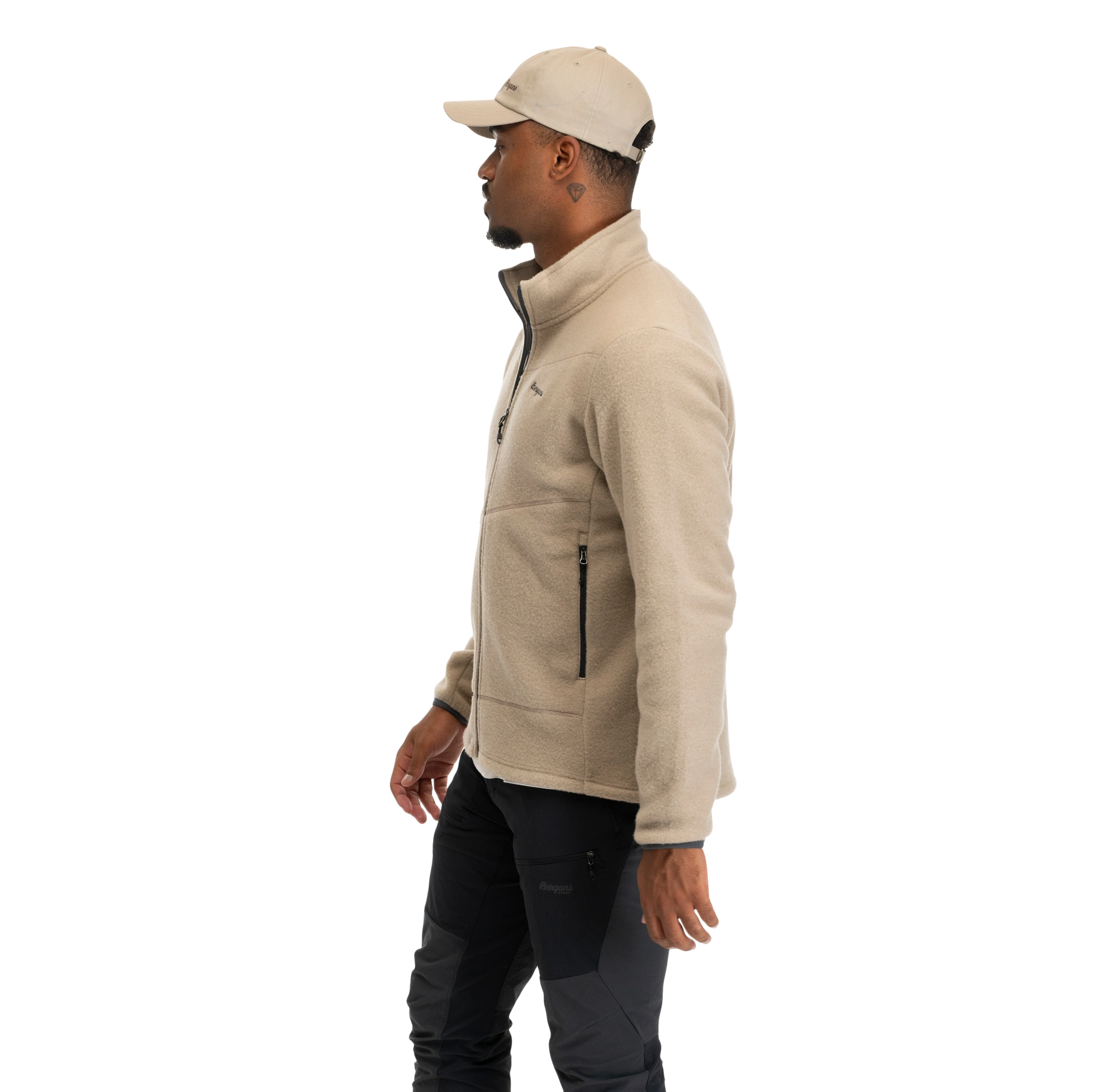 Rabot Merino Fleece Midlayer Jacket Men Sandstone