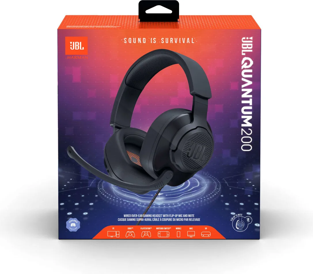 JBL Quantum 200 Noir Casques gaming