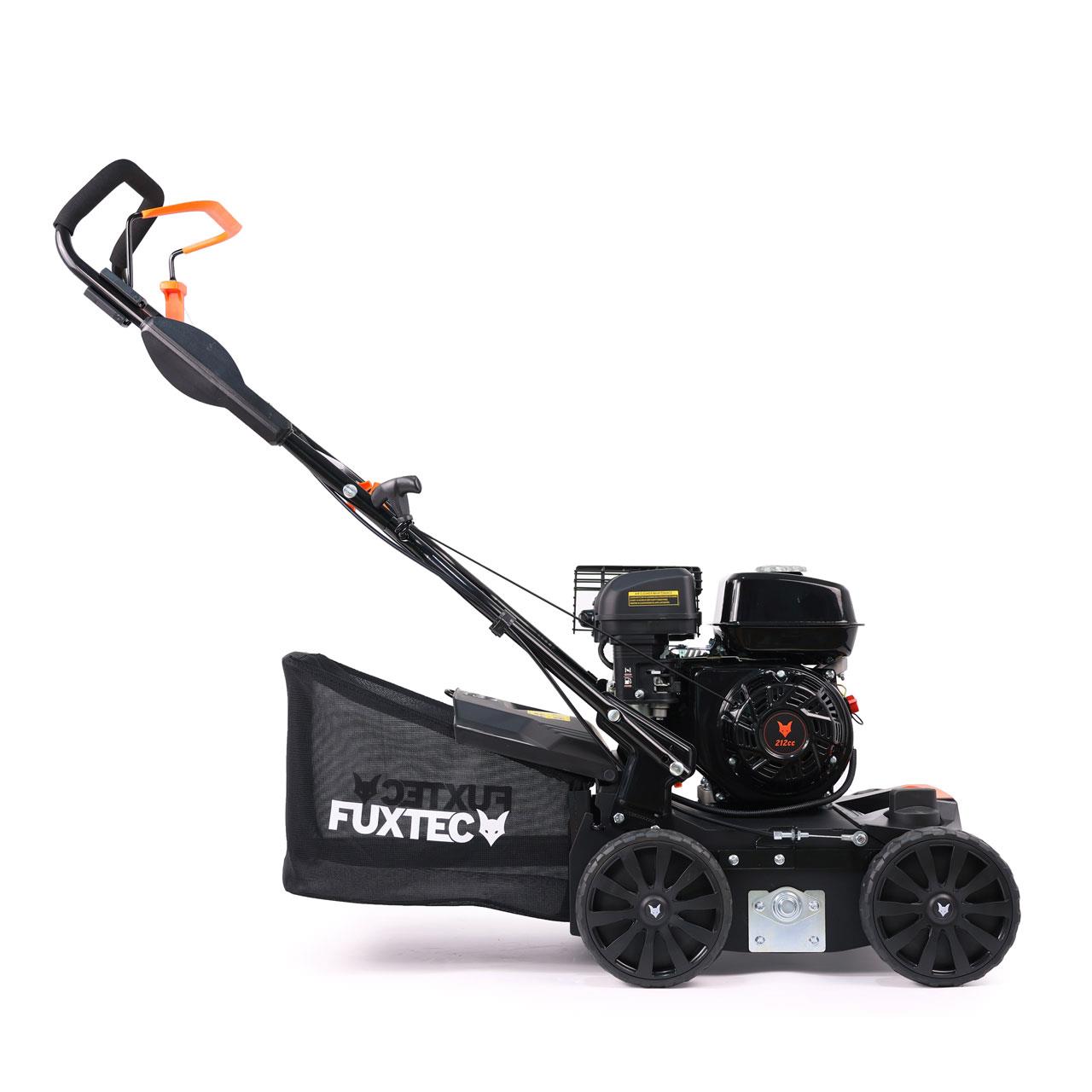 Scarificateur a gazon thermique - fx-bv240 - 212cm3 largeur 40cm sac 45l 18 lames 24 griffes