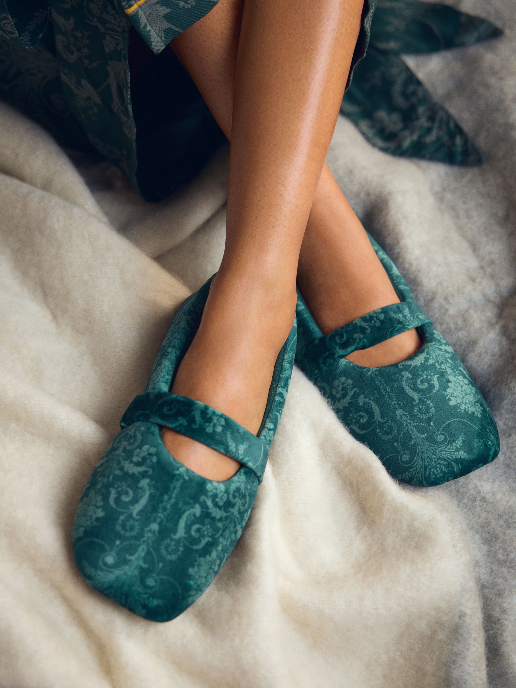 Laura Ashley Mary Jane Slippers