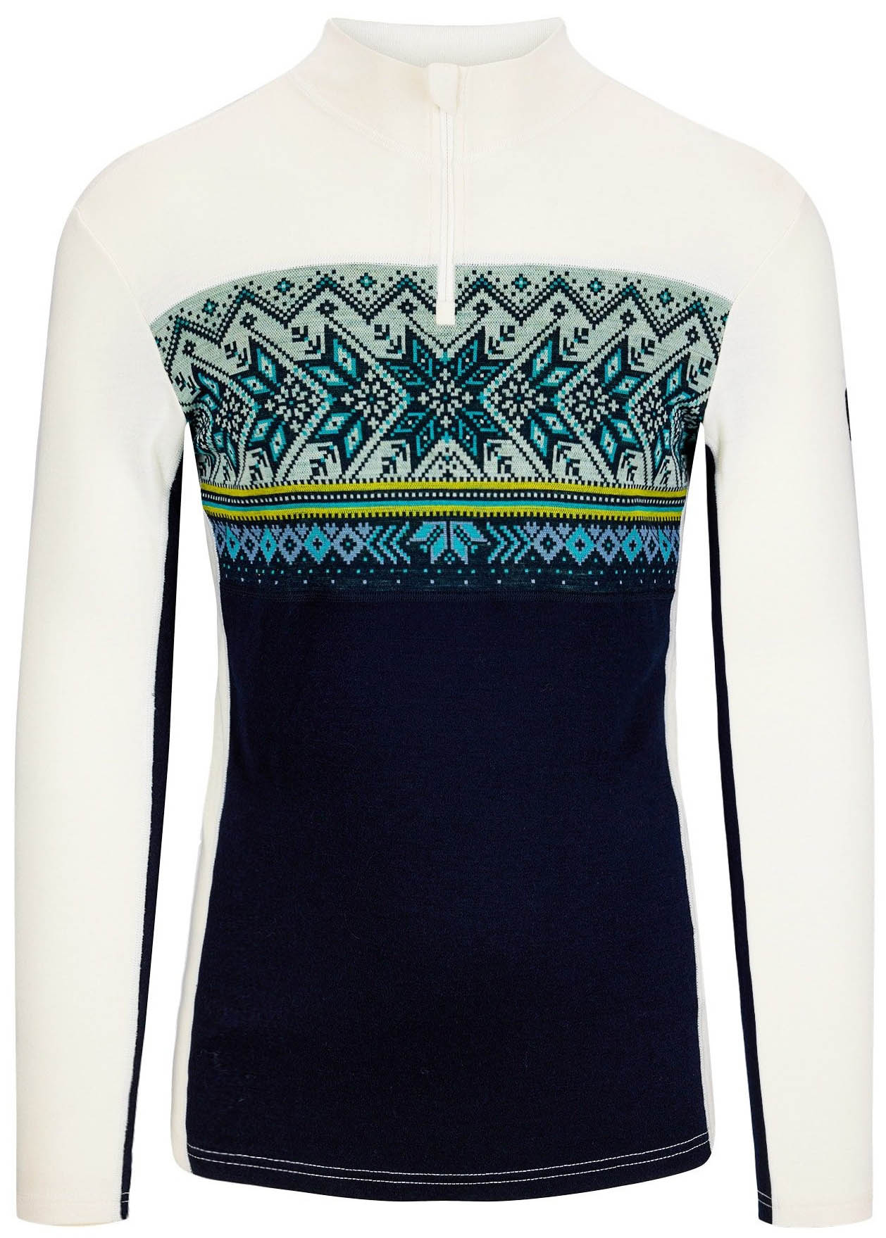 Vail Baselayer Half Zip Herre Navy/Offwhite