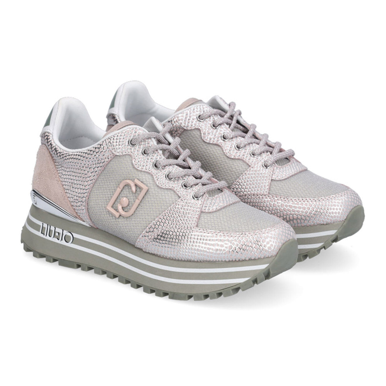 Liu-Jo Sneakers en Cuir Lison roses