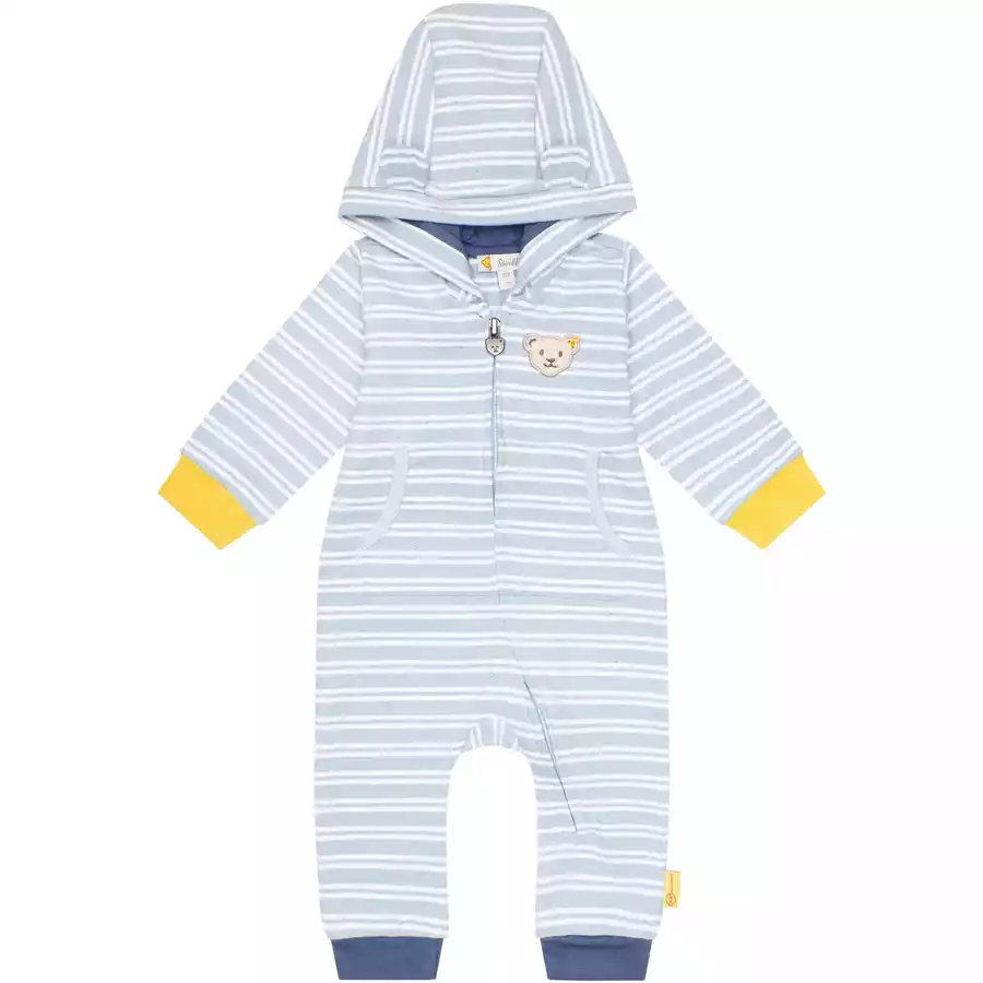 Steiff Strampler langarm Chambray Blue