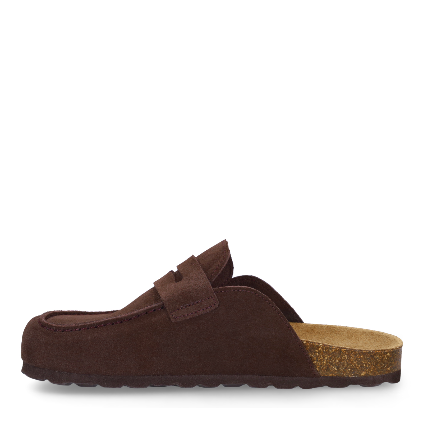 Bruine suède clogs