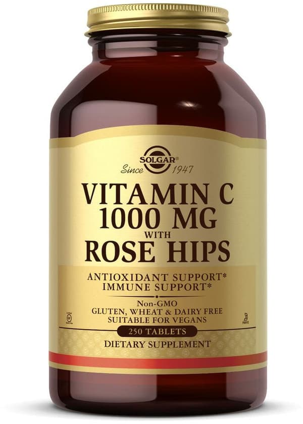 Rose Hips + Vitamin C Solgar   250 Units